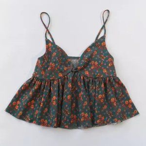 UO Marigold Cutout Babydoll Top
